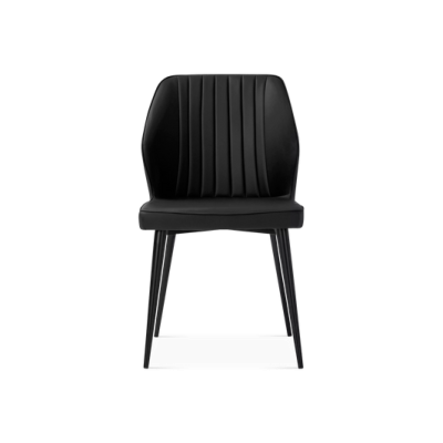 🪑 Upholstered Chair – Matte Black