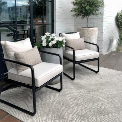 🪑 Outdoor Set – Black × Off White (2 Chairs)