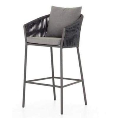 🪑 Bar Chair – Rope × Grey