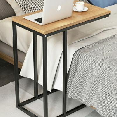 🪑 Side Table – Black × Wood