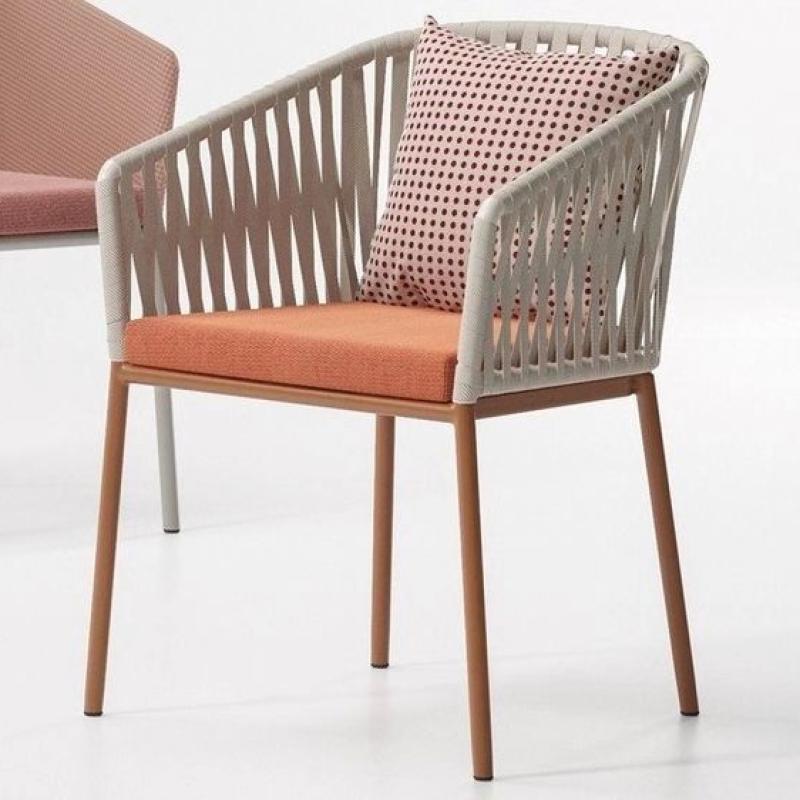🪑 Chair with Straps – Orange × Beige
