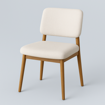 Chair – Off-White × Wood-Tone