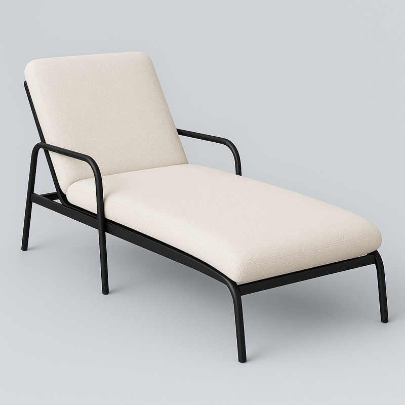 Chaise Lounge – Matte Black × Off-White