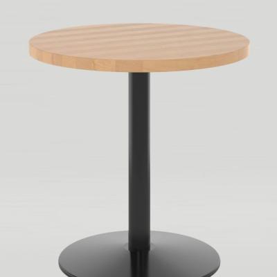 🪑 Cafe Table – Natural Wood × Black Base