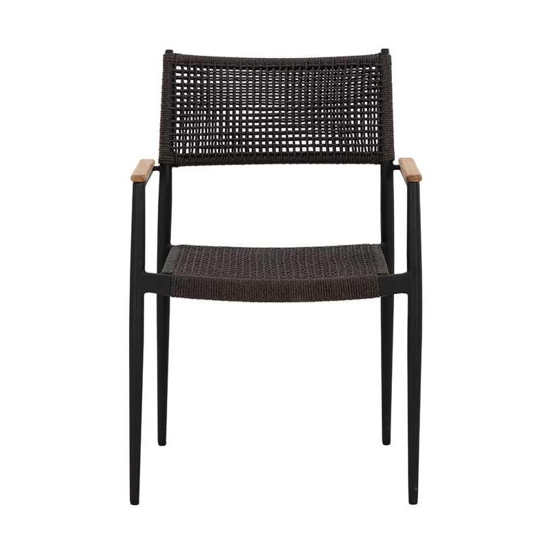 🪑 Outdoor Chair – Black Rope × Black Frame