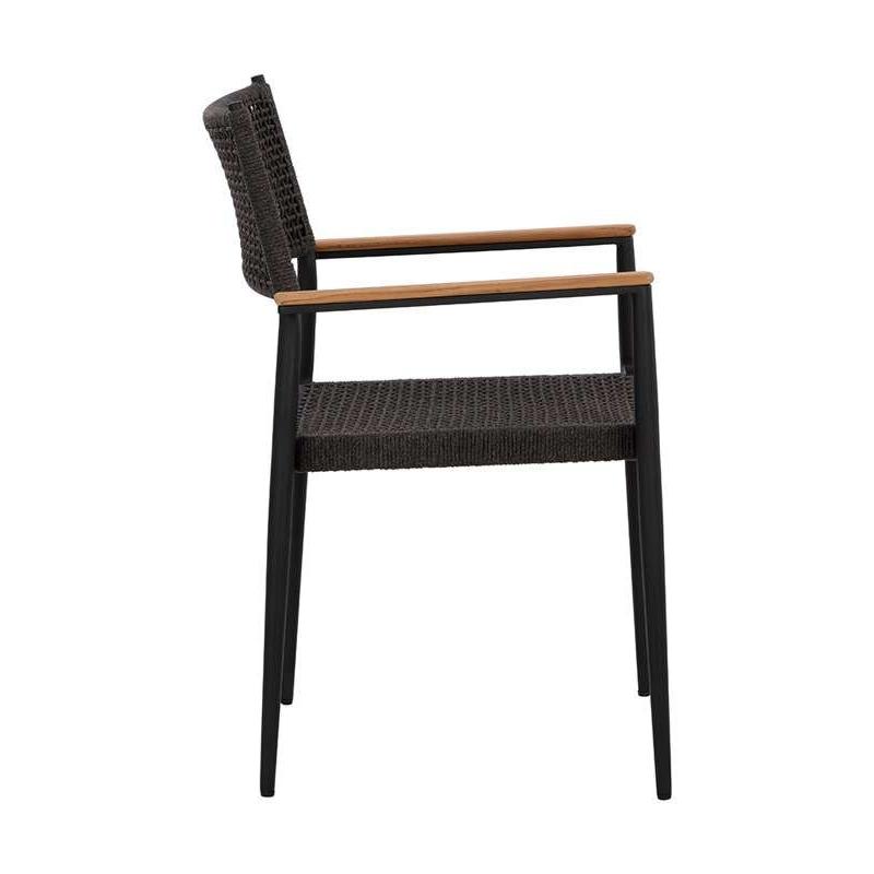 🪑 Outdoor Chair – Black Rope × Black Frame